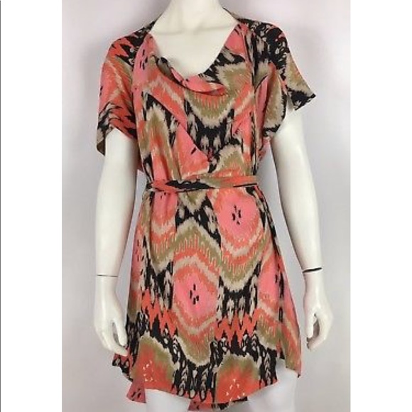 ikat silk dress